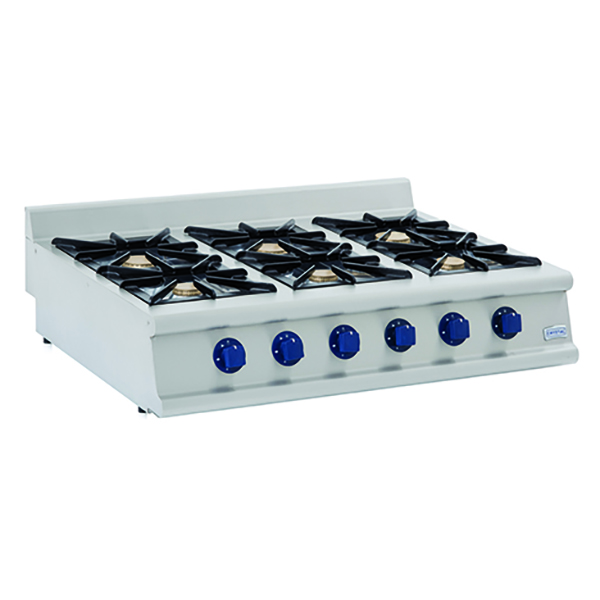 Six burners gas range Crystal