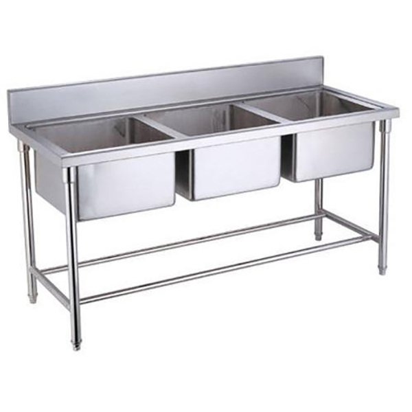 Triple Bowl Sink Unit