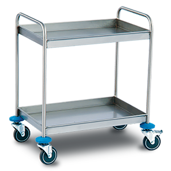 Dish collecting trolley