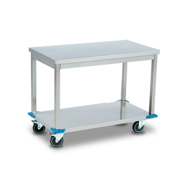 Mobile Working Table With Bottom Shelf