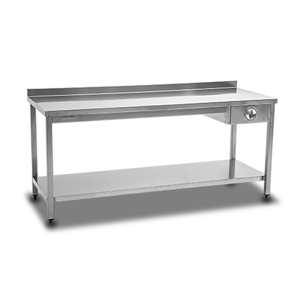 Working Table With Bottom Shelf & Single Drawer